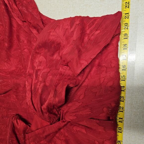 Maia Dress Women’s 12 Sheer Overlay with Burnout Velvet Metallic Thread Holiday - Picture 10 of 10